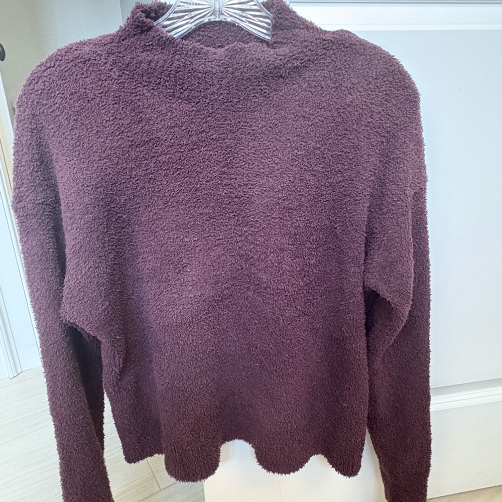 Sanctuary Plusu Cozy Plum Mock Nexk Sweater